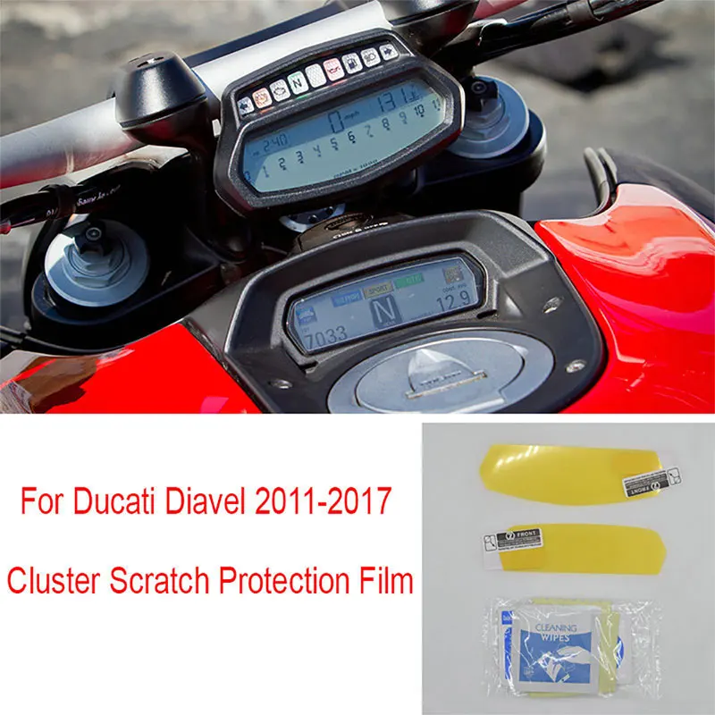 Защитная пленка для инструментов Ducati Diavel 2011-2017 мотоциклетная Защитная пленка для защиты от царапин
Защитная пленка для инструментов Ducati Diavel 2011-2017 мотоциклетная Защитная пленка для защиты от царапин