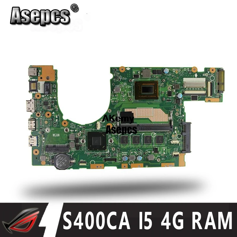 Asepcs S400CA материнская плата для ноутбука For Asus S500CA S400C S500C S400 S500 тестовая