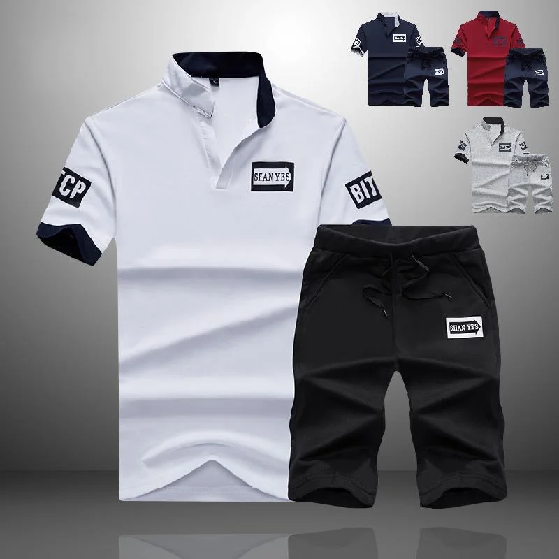 2021 New Tracksuit Men Sets Summer 2 Pieces Sportswear Set+ Gym Fitness Sport Shorts Casual Letter Printing Polo Sweat Suit 4XL
2021 New Tracksuit Men Sets Summer 2 Pieces Sportswear Set+ Gym Fitness Sport Shorts Casual Letter Printing Polo Sweat Suit 4XL