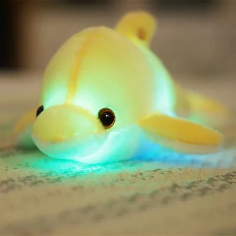 New 35cm Creative Luminous Dolphin Doll Glowing LED Light Plush Animal Toys Colorful Doll Pillow Girl Kids Birthday Gift
New 35cm Creative Luminous Dolphin Doll Glowing LED Light Plush Animal Toys Colorful Doll Pillow Girl Kids Birthday Gift