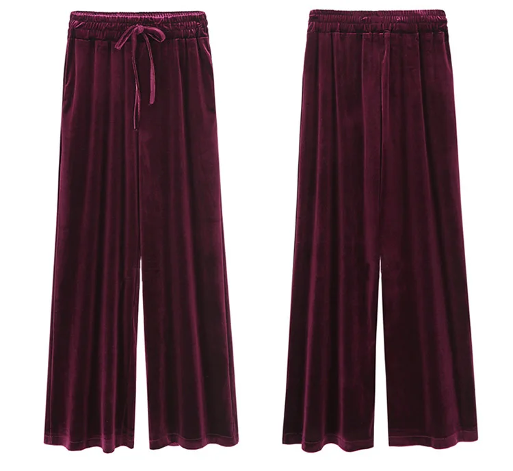 HStar Velvet wide leg pants autumn trousers loose large size high waist pants were thin elastic pants casual pants
HStar Velvet wide leg pants autumn trousers loose large size high waist pants were thin elastic pants casual pants