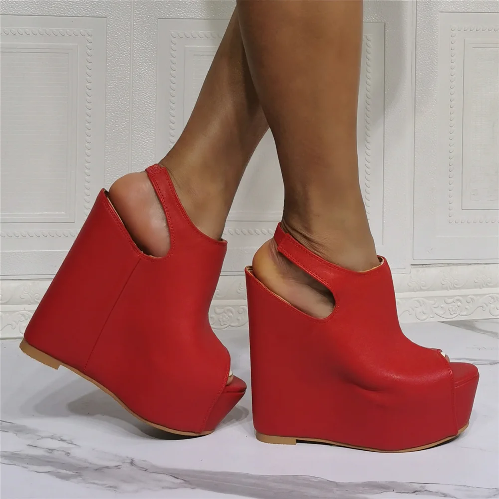 BONJOMARISA INS Hot Sale Peep Toe Platform Summer High Heels Wedges Back Strap Solid Party Dress Fashion Sexy Elegant Shoes
BONJOMARISA INS Hot Sale Peep Toe Platform Summer High Heels Wedges Back Strap Solid Party Dress Fashion Sexy Elegant Shoes