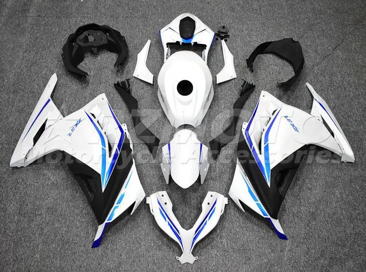 New ABS Motorcycle whole Fairings Kit Fit for kawasaki Ninja300 EX300 13 14 15 16 17 18 19 Bodywork set + Tank cover white 
New ABS Motorcycle whole Fairings Kit Fit for kawasaki Ninja300 EX300 13 14 15 16 17 18 19 Bodywork set + Tank cover white