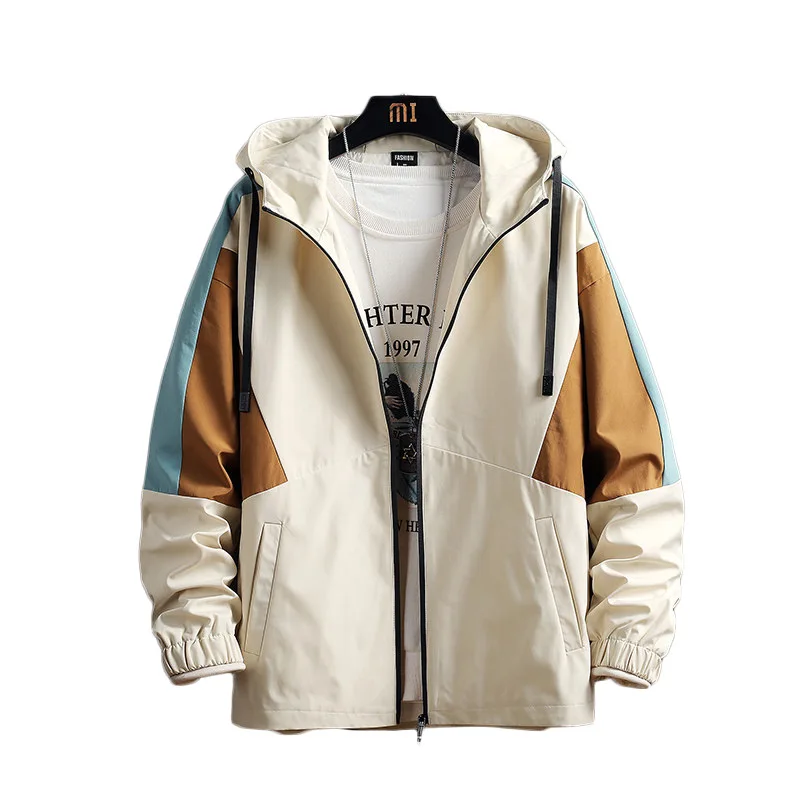 Spring Autumn Fashion Outerwear Men Loose Casual Long Sleeve Hoodie Coats Korea Style Patchwork Handsome Streetwear Jackets Male
Spring Autumn Fashion Outerwear Men Loose Casual Long Sleeve Hoodie Coats Korea Style Patchwork Handsome Streetwear Jackets Male