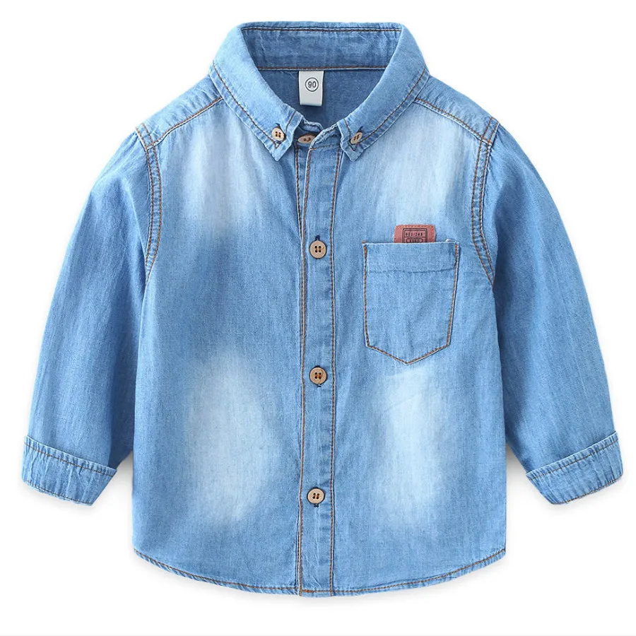 Children Denim Shirts Classic long-sleeve Turn-down Collar Baby Girls Boys Shirts For 1-8 Years Old Kids Toddler Clothes Wear
Children Denim Shirts Classic long-sleeve Turn-down Collar Baby Girls Boys Shirts For 1-8 Years Old Kids Toddler Clothes Wear