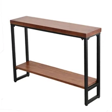 Solid Wood Side Table against the Wall, Small Apartment Kitchen Long Shelf, Ultra-Narrow Table, 30cm Wide Case Corner Porch Rack