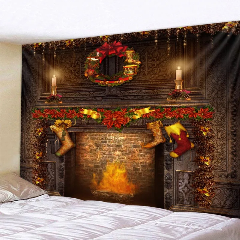 Christmas tree Christmas fireplace tapestry Christmas decoration wall hanging room bedroom dormitory home decoration 8 sizes
Christmas tree Christmas fireplace tapestry Christmas decoration wall hanging room bedroom dormitory home decoration 8 sizes
