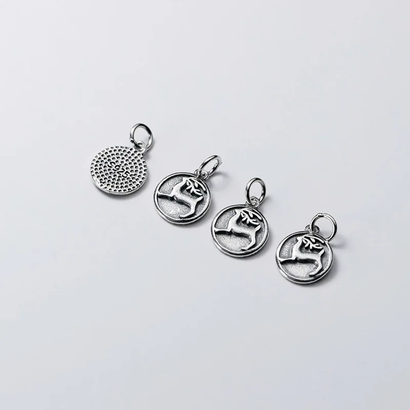 TrustDavis Fashion Real 925 Sterling Silver Round Deer Charms Pendant For Bracelet Necklace DIY Accessories Fine Jewelry HY111 
TrustDavis Fashion Real 925 Sterling Silver Round Deer Charms Pendant For Bracelet Necklace DIY Accessories Fine Jewelry HY111