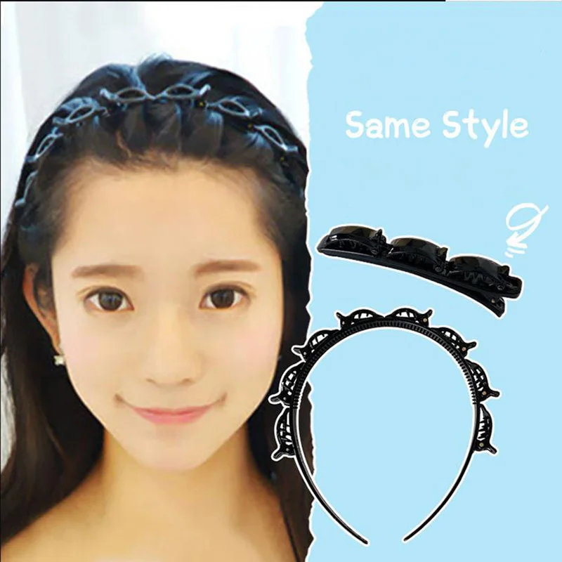 2021 Fashion Double Layer Bands Clip Hairbands Plastic Braided Headband Punk New Knitting Womens Headwear Hair Accessories
2021 Fashion Double Layer Bands Clip Hairbands Plastic Braided Headband Punk New Knitting Womens Headwear Hair Accessories