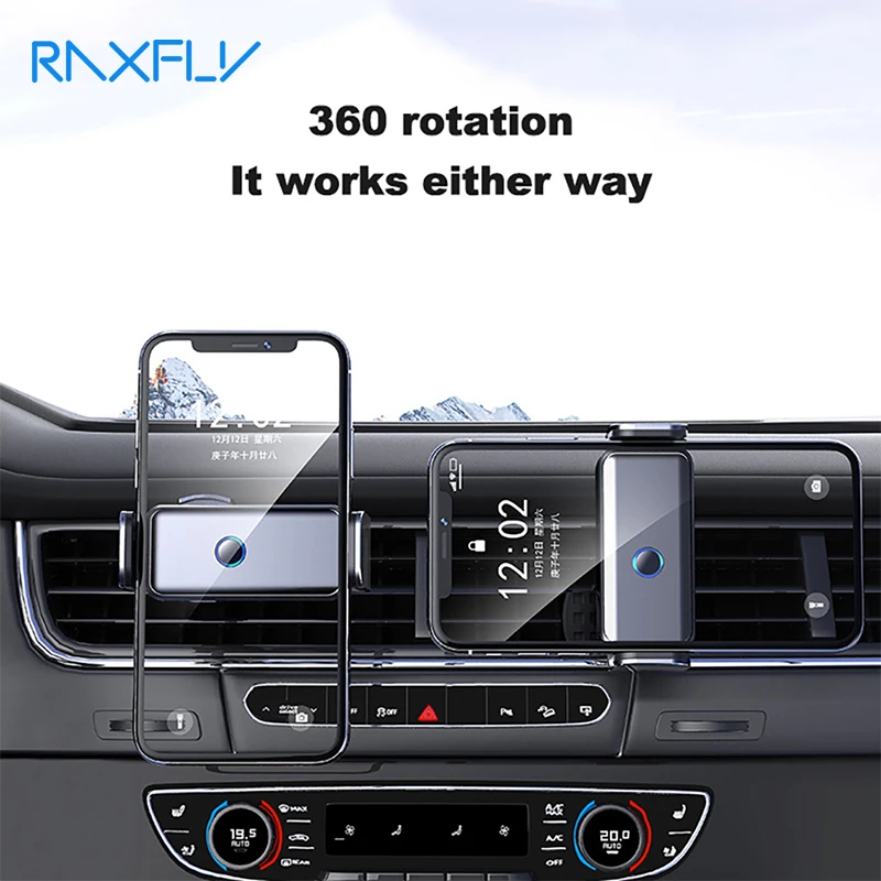 Raxfly Car Phone Holder For Phone Automatic Mobile Phone Stand in car Air Vent Mount Clip Cellphone Holder For iphone Samsung
Raxfly Car Phone Holder For Phone Automatic Mobile Phone Stand in car Air Vent Mount Clip Cellphone Holder For iphone Samsung