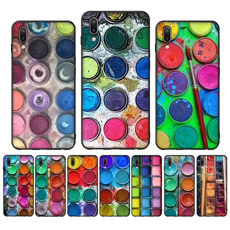 Watercolors Set Paint Palette Painting Box Phone Case Case For Oppo Reno Realme C3 6Pro Cover For vivo Y91C Y17 Y19 Funda Capa
Watercolors Set Paint Palette Painting Box Phone Case Case For Oppo Reno Realme C3 6Pro Cover For vivo Y91C Y17 Y19 Funda Capa