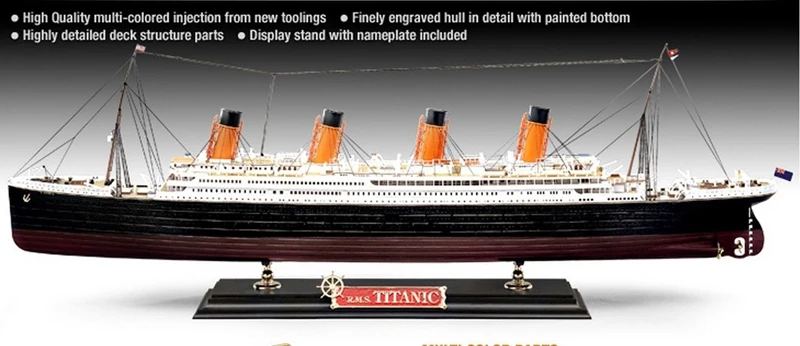 Toys Boat Assembled DIY Model 1/400 Scale Titanic Cruise Ship Separated Version 14215
Toys Boat Assembled DIY Model 1/400 Scale Titanic Cruise Ship Separated Version 14215