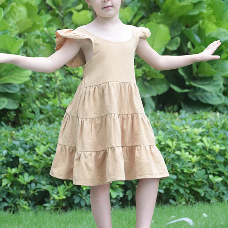 Baby Girls Fashion Cute Dresses Summer Children's Dresses Kids Sleeveless Sling O-Neck Dress Kid Girls Princess Ruffle Dresses
Baby Girls Fashion Cute Dresses Summer Children's Dresses Kids Sleeveless Sling O-Neck Dress Kid Girls Princess Ruffle Dresses