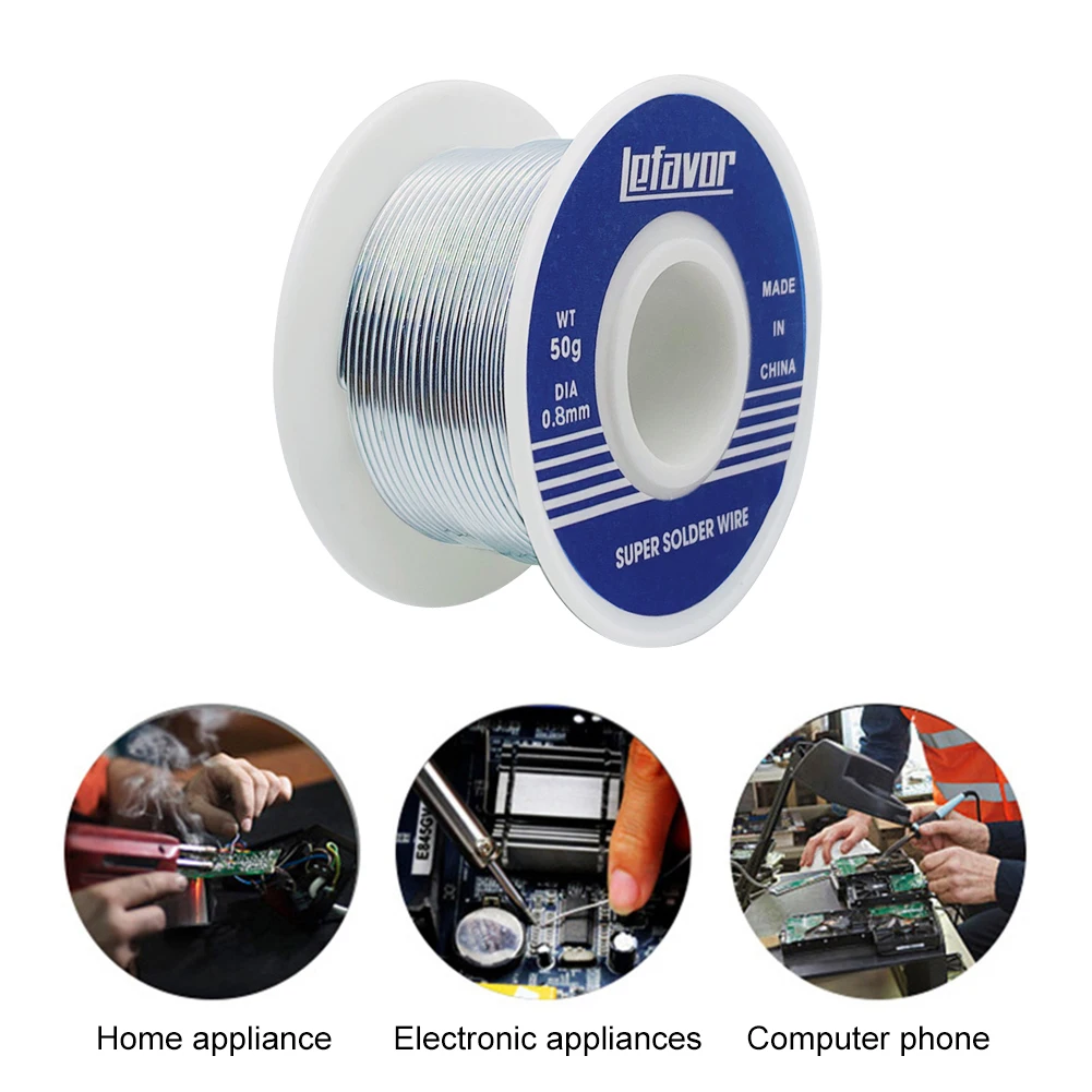 Soldering Wire Welding Roll 0.8/1mm Rosin Core Solder Melt Low Melting Point Household Tin Wire
Soldering Wire Welding Roll 0.8/1mm Rosin Core Solder Melt Low Melting Point Household Tin Wire