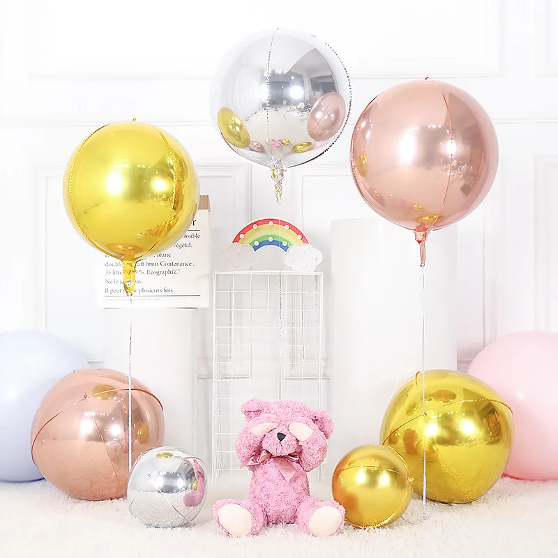 5pcs 22inch Big 4D Round Aluminum Balloons 360 Degree Metallic Rose Gold Balloons Birthday Baby Shower Wedding DIY Decorations
5pcs 22inch Big 4D Round Aluminum Balloons 360 Degree Metallic Rose Gold Balloons Birthday Baby Shower Wedding DIY Decorations
