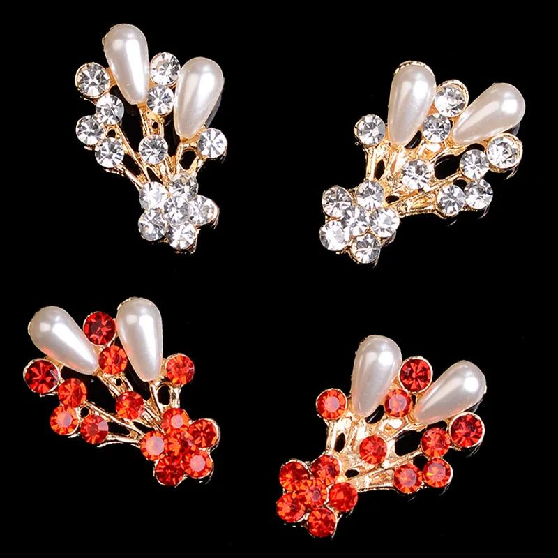 New 10pcs Metal Buttons 31*20mm Pearl Rhinestone Bouquet Flatback Bride Ornaments Diy Scarves Handbag Wedding Appliques Craft
New 10pcs Metal Buttons 31*20mm Pearl Rhinestone Bouquet Flatback Bride Ornaments Diy Scarves Handbag Wedding Appliques Craft