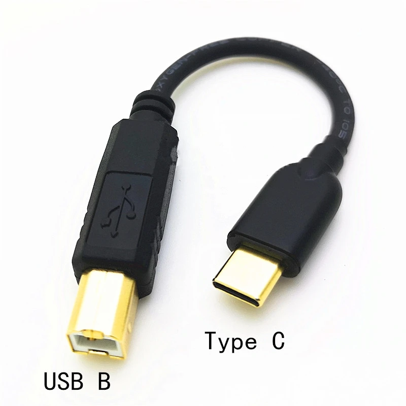 Android Teyp-C мобильный телефон соединение OTG декодер Type-c к USB B квадратный порт DAC