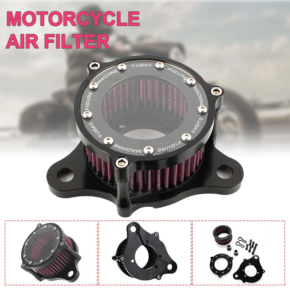 Motorcycle Air Intake Filter Air Cleaner 4 Inch CNC Aluminum Filter System Mini Breather Filters For XL883/1200 X48 Accessories
Motorcycle Air Intake Filter Air Cleaner 4 Inch CNC Aluminum Filter System Mini Breather Filters For XL883/1200 X48 Accessories