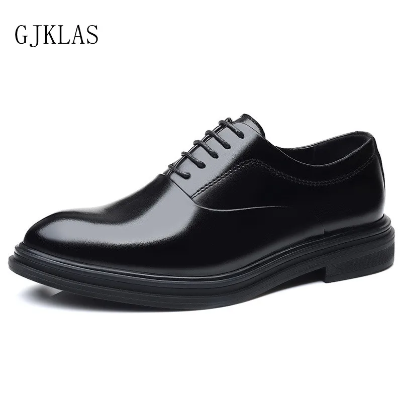 Leather Dress Business Office Shoes Men Brown Black Leather Man Shoes High Quality Classic Men Shoes Formal for Suits Wedding
Leather Dress Business Office Shoes Men Brown Black Leather Man Shoes High Quality Classic Men Shoes Formal for Suits Wedding