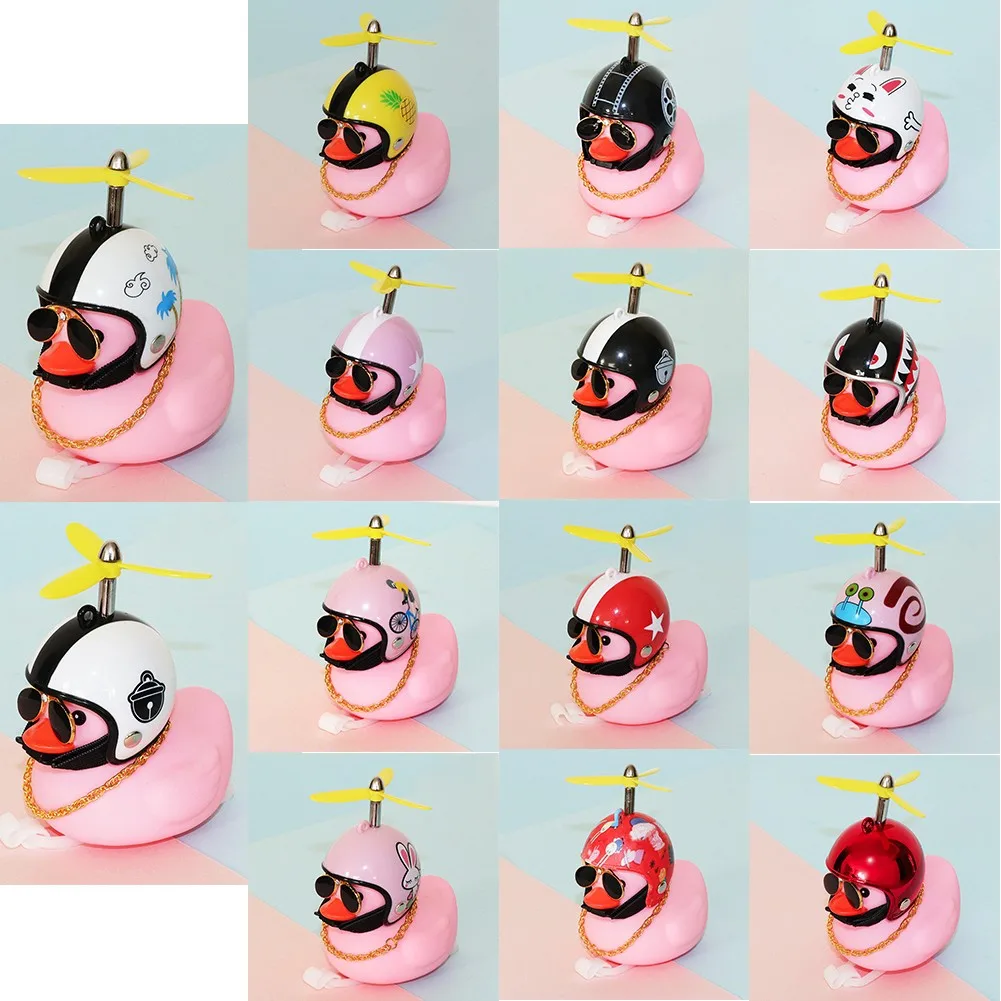 1 set Little Duck Cute Car Little Pink Duck With Helmet Bamboo Dragonfly For Motorcycle Bicycle Rubber 6*6*8cm little Pink duck
1 set Little Duck Cute Car Little Pink Duck With Helmet Bamboo Dragonfly For Motorcycle Bicycle Rubber 6*6*8cm little Pink duck