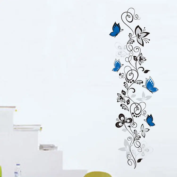 Hot Sale Blue Wall Butterfly Stikers Flower Rattan Home Decoration Stickers for Living Room Bedroom Home Decoration Stickers
Hot Sale Blue Wall Butterfly Stikers Flower Rattan Home Decoration Stickers for Living Room Bedroom Home Decoration Stickers