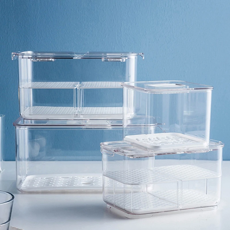 PET Refrigerator Food Storage Containers With Lid Kitchen Separate Freezer Seal Bin For Vegetable Fruit Meat Fresh Box Organizer
PET Refrigerator Food Storage Containers With Lid Kitchen Separate Freezer Seal Bin For Vegetable Fruit Meat Fresh Box Organizer