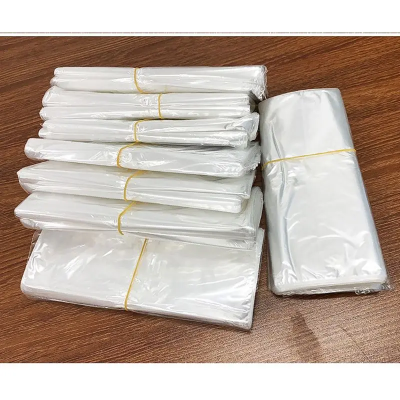 100 упаковок без запаха прозрачные термоусадочные полиэтиленовые пакеты для