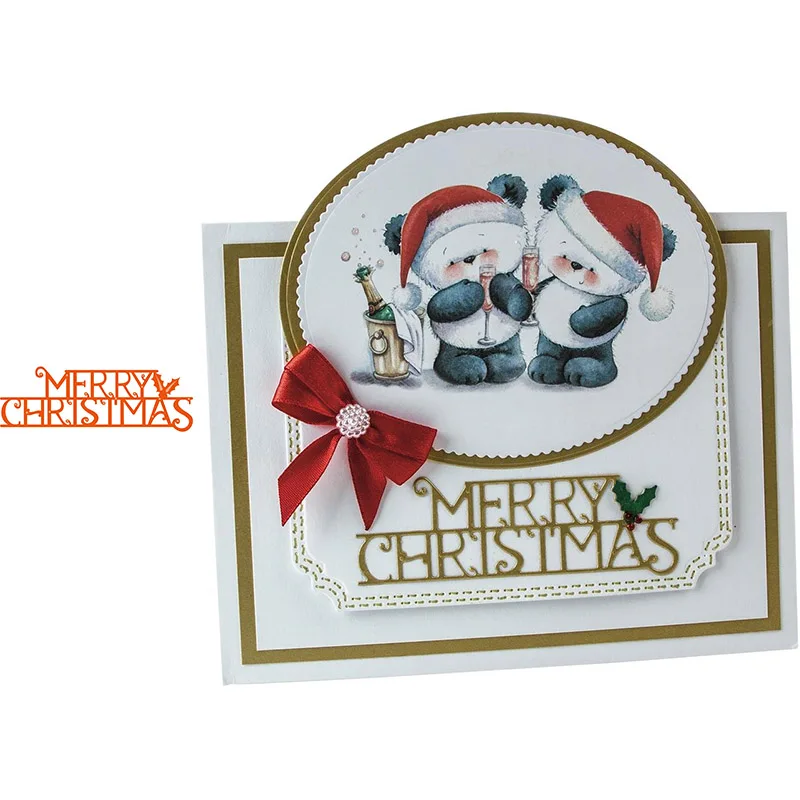Merry Christmas Words Shape Metal Cutting Dies Stencil For Scrapbooking Photo Album Embossing DIY Gift Card Handcrafts Templates
Merry Christmas Words Shape Metal Cutting Dies Stencil For Scrapbooking Photo Album Embossing DIY Gift Card Handcrafts Templates