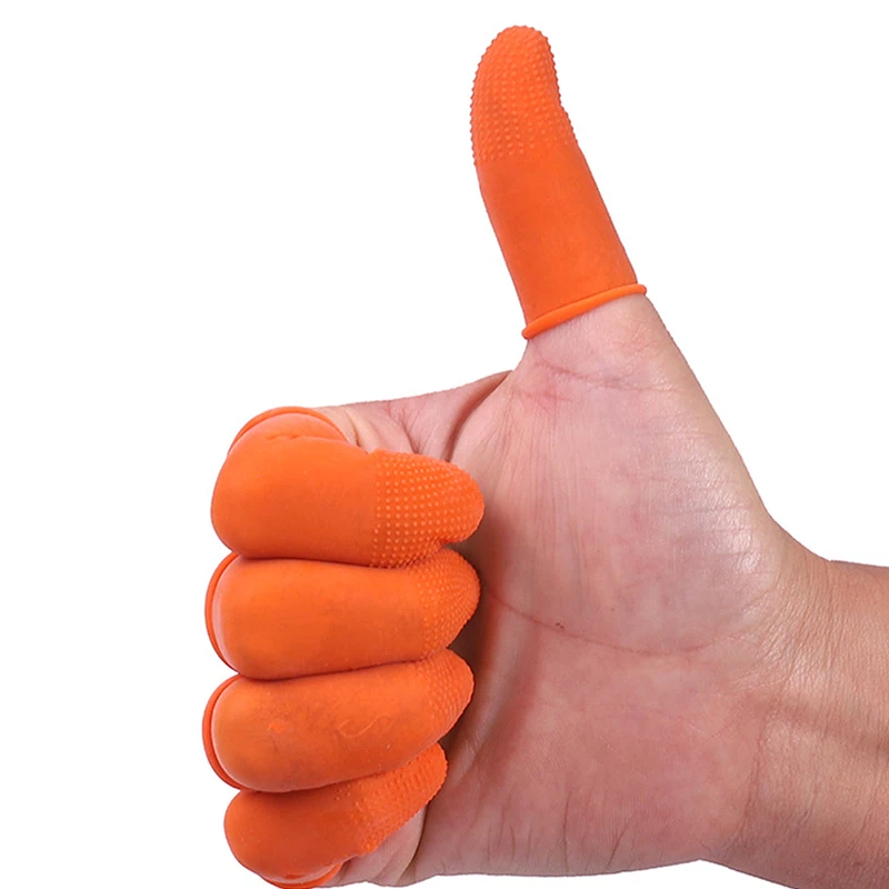 100Pcs Reusable Non-slip Latex Finger Cots Protector Gloves Disposable Nail Tool 
100Pcs Reusable Non-slip Latex Finger Cots Protector Gloves Disposable Nail Tool