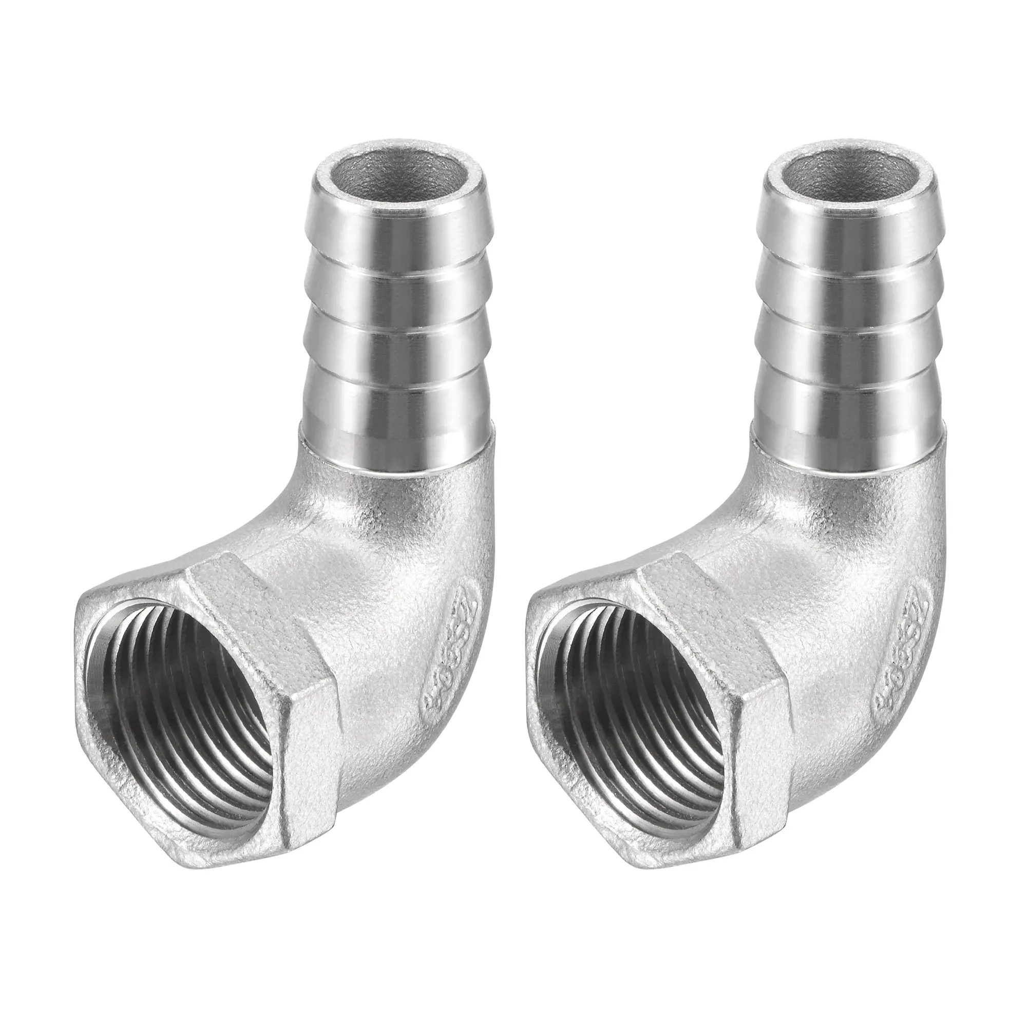 Uxcell 2pc Stainless Steel Hose Barb Fitting Elbow 15mm x 1/2 NPT Female Pipe Connector
Uxcell 2pc Stainless Steel Hose Barb Fitting Elbow 15mm x 1/2 NPT Female Pipe Connector