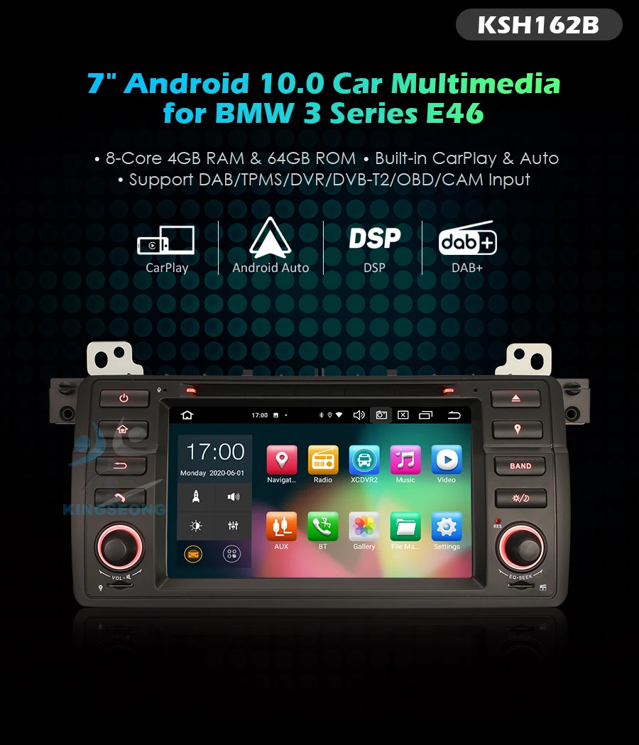 7" Android 10.0 Car DVD Multimedia Play Navigation for BMW 3 Series E46 M4 Rover 75 MG ZT 64G Car Stereo DSP CarPlay & Auto 
7" Android 10.0 Car DVD Multimedia Play Navigation for BMW 3 Series E46 M4 Rover 75 MG ZT 64G Car Stereo DSP CarPlay & Auto