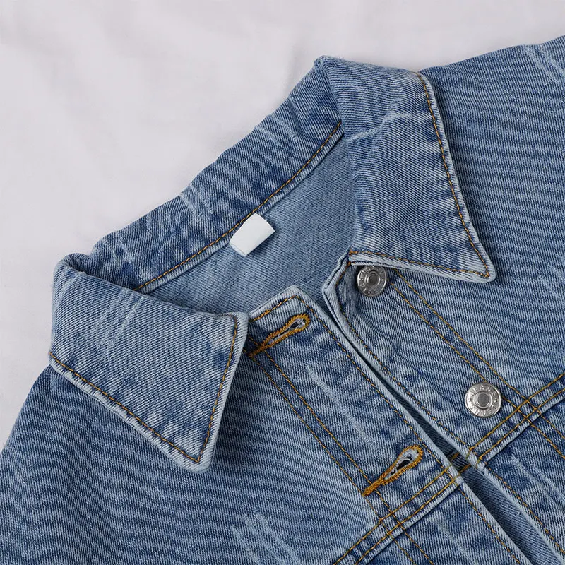 Autumn Women Denim Cropped Jacket Female Pockets Hole Short Jean Jackets Ladies 2020 New Fashion Button Casual Solid Coats
Autumn Women Denim Cropped Jacket Female Pockets Hole Short Jean Jackets Ladies 2020 New Fashion Button Casual Solid Coats