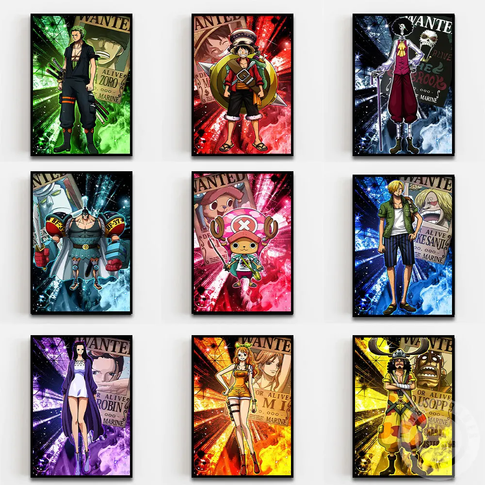 One Piece Straw Hat Pirates Wanted Poster Japanese Anime Character Poster Wall Art Print Canvas Painting Kids Room Home Decor
One Piece Straw Hat Pirates Wanted Poster Japanese Anime Character Poster Wall Art Print Canvas Painting Kids Room Home Decor
