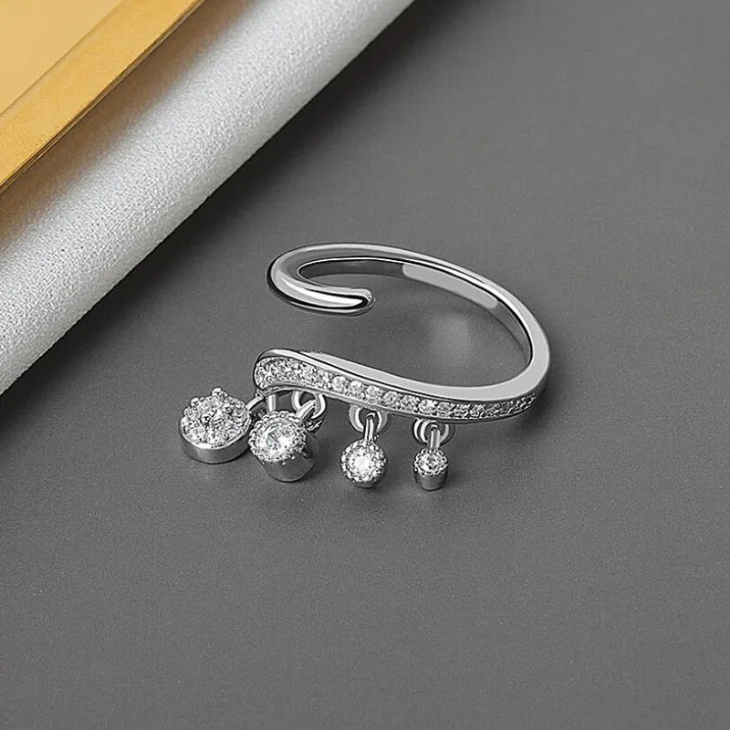 Trendy Silver Gold Color Hollow Zircon Pendant Finger Rings For Women Party Fashion Personality Adjustable Ring Fine Jewelry
Trendy Silver Gold Color Hollow Zircon Pendant Finger Rings For Women Party Fashion Personality Adjustable Ring Fine Jewelry