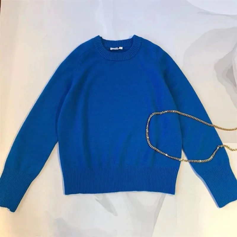 Royal Women Sweater Blue Pullover Loose Casual All-match Ladies Base Sweater Winter Clothes Women 2021 Sweater
Royal Women Sweater Blue Pullover Loose Casual All-match Ladies Base Sweater Winter Clothes Women 2021 Sweater