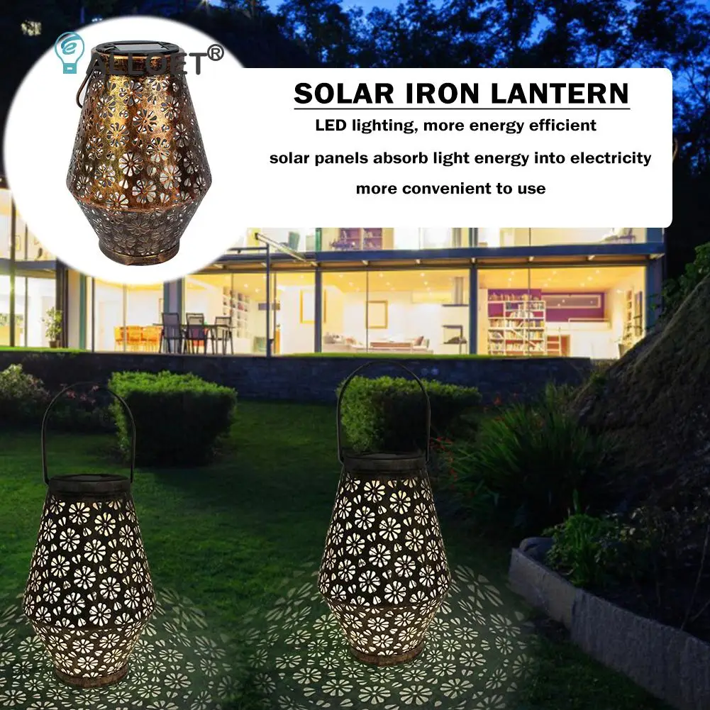 LED Solar Projection Lamp Lantern Outdoor Hanging Light Metal Waterproof Table Lamp Portable Lawn Lamp Garden Ornaments
LED Solar Projection Lamp Lantern Outdoor Hanging Light Metal Waterproof Table Lamp Portable Lawn Lamp Garden Ornaments