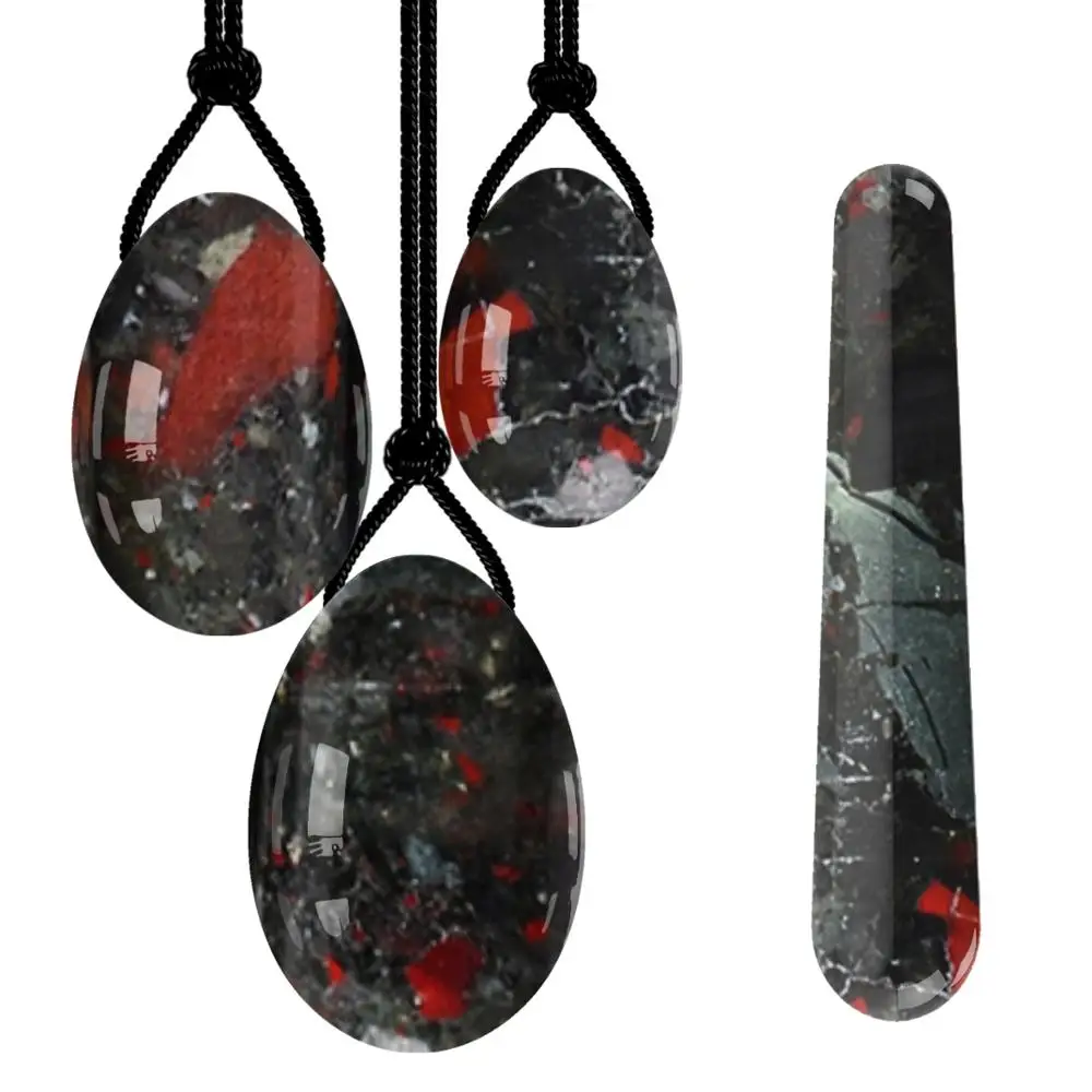 Real Blooded Stone Yoni Egg Set Natural Jade Eggs Women Kegel Exerciser Vaginal Muscles Tightening Ball Yoni Wand Jade Massager
Real Blooded Stone Yoni Egg Set Natural Jade Eggs Women Kegel Exerciser Vaginal Muscles Tightening Ball Yoni Wand Jade Massager