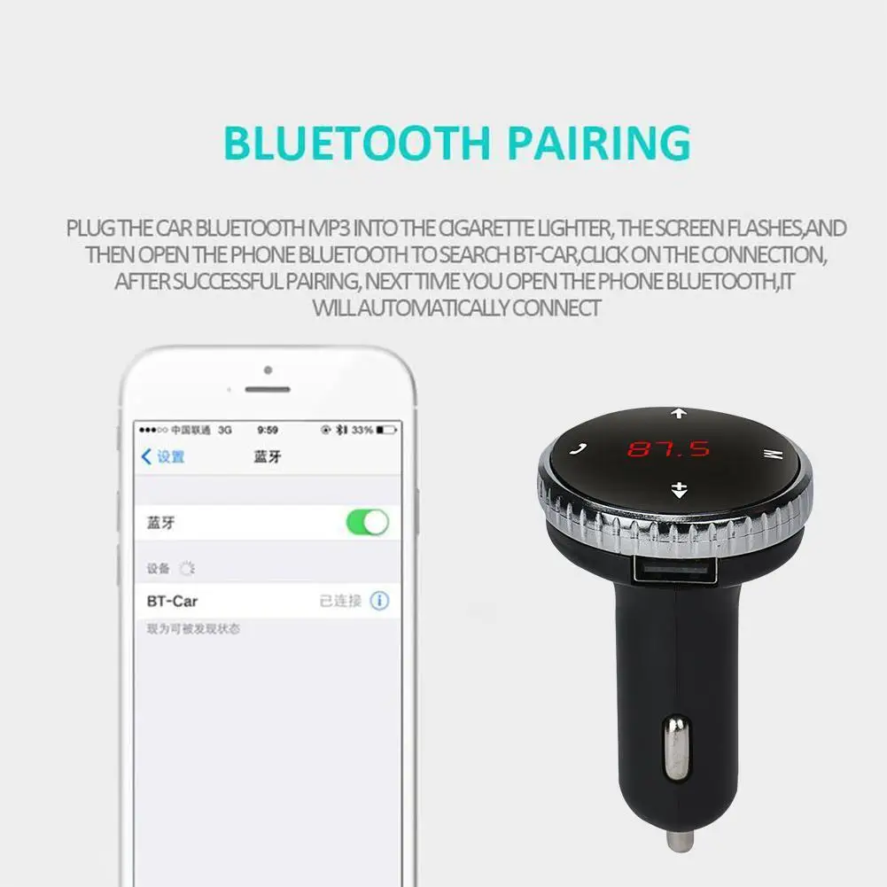 Modulator Car Kit MP3 Player Wireless Bluetooth LCD 87.5-108.0 Bluetooth New With Transmitter Microphone MHZ Car Kit FM C5C4
Modulator Car Kit MP3 Player Wireless Bluetooth LCD 87.5-108.0 Bluetooth New With Transmitter Microphone MHZ Car Kit FM C5C4
