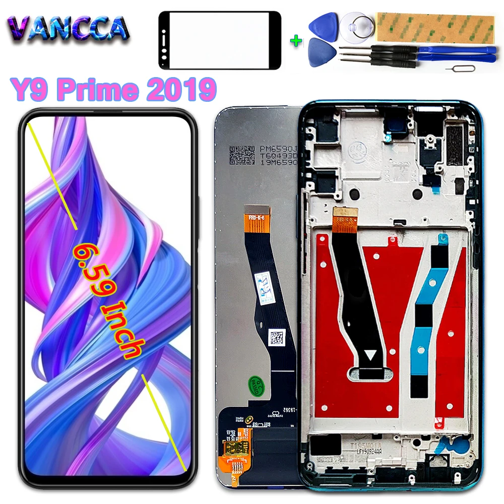 Original LCD For Huawei P Smart Z STK-LX1 Display 6.59 Inch Touch Screen Digitizer Assembly +Frame For Huawei Y9 Prime 2019
Original LCD For Huawei P Smart Z STK-LX1 Display 6.59 Inch Touch Screen Digitizer Assembly +Frame For Huawei Y9 Prime 2019