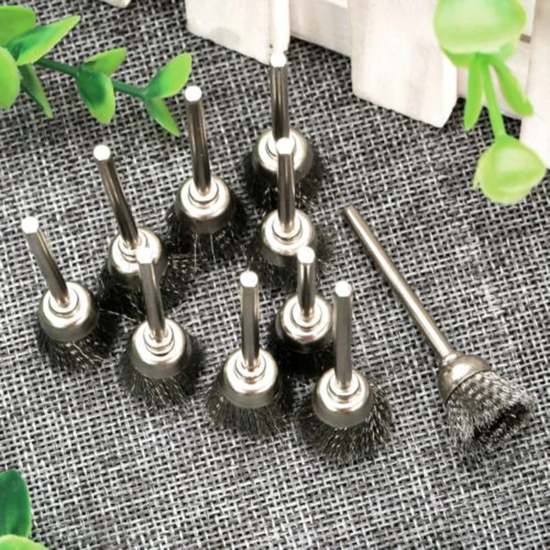 20pcs/set 3mm Shank Mini Wire Brush Wheel Steel Brush For Power Rotary Tools Mini Drill Dremel Tools Polishing Dremel Accessory
20pcs/set 3mm Shank Mini Wire Brush Wheel Steel Brush For Power Rotary Tools Mini Drill Dremel Tools Polishing Dremel Accessory