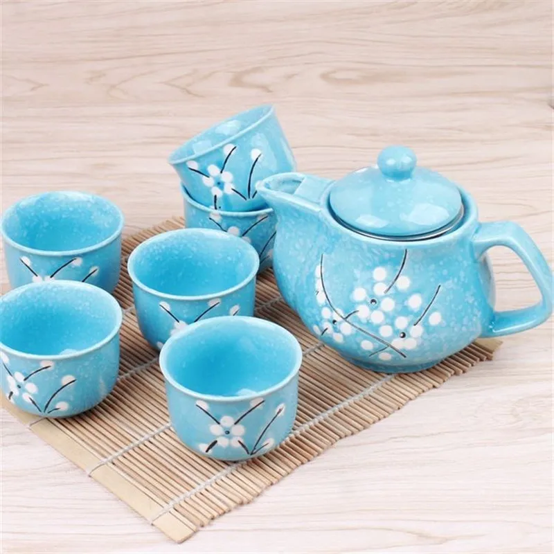 apanese Cherry Blossom Teapots Set 1 Pot 6 Cups Ceramic Drinkware Tea Pot Home Office Tea Set Kettle Chinese Flowers Teaware Mug
apanese Cherry Blossom Teapots Set 1 Pot 6 Cups Ceramic Drinkware Tea Pot Home Office Tea Set Kettle Chinese Flowers Teaware Mug