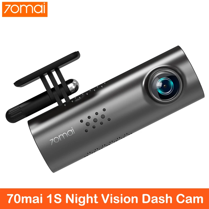 

70mai Dash Cam 1S приложение Английский Голос Управление Видеорегистраторы для автомобилей 1080HD видеорегистратор ночного видения 70 mai автомобиля К...