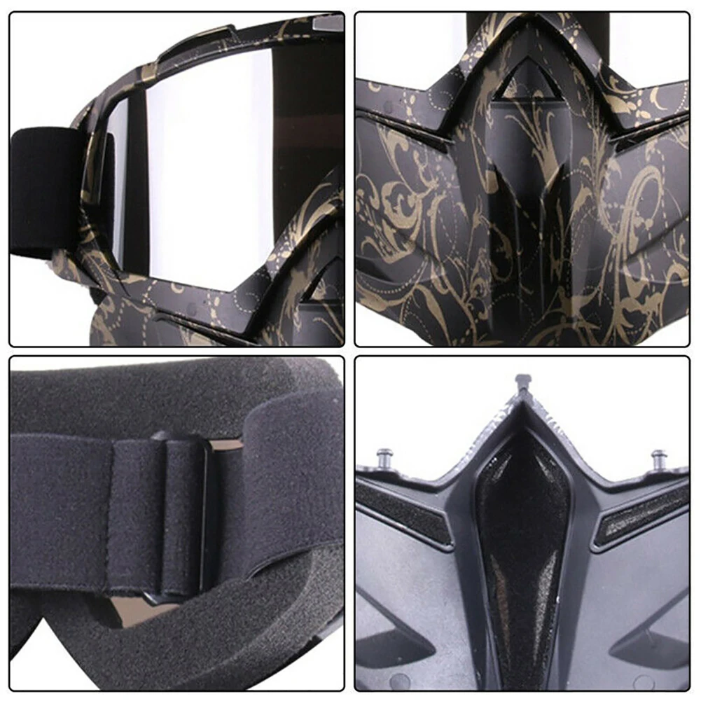 Motorcycle Face Mask Goggles Motocross Off-road ATV Dirt Bike Eyewear Glasses Adjustable Strap for Men Women
Motorcycle Face Mask Goggles Motocross Off-road ATV Dirt Bike Eyewear Glasses Adjustable Strap for Men Women