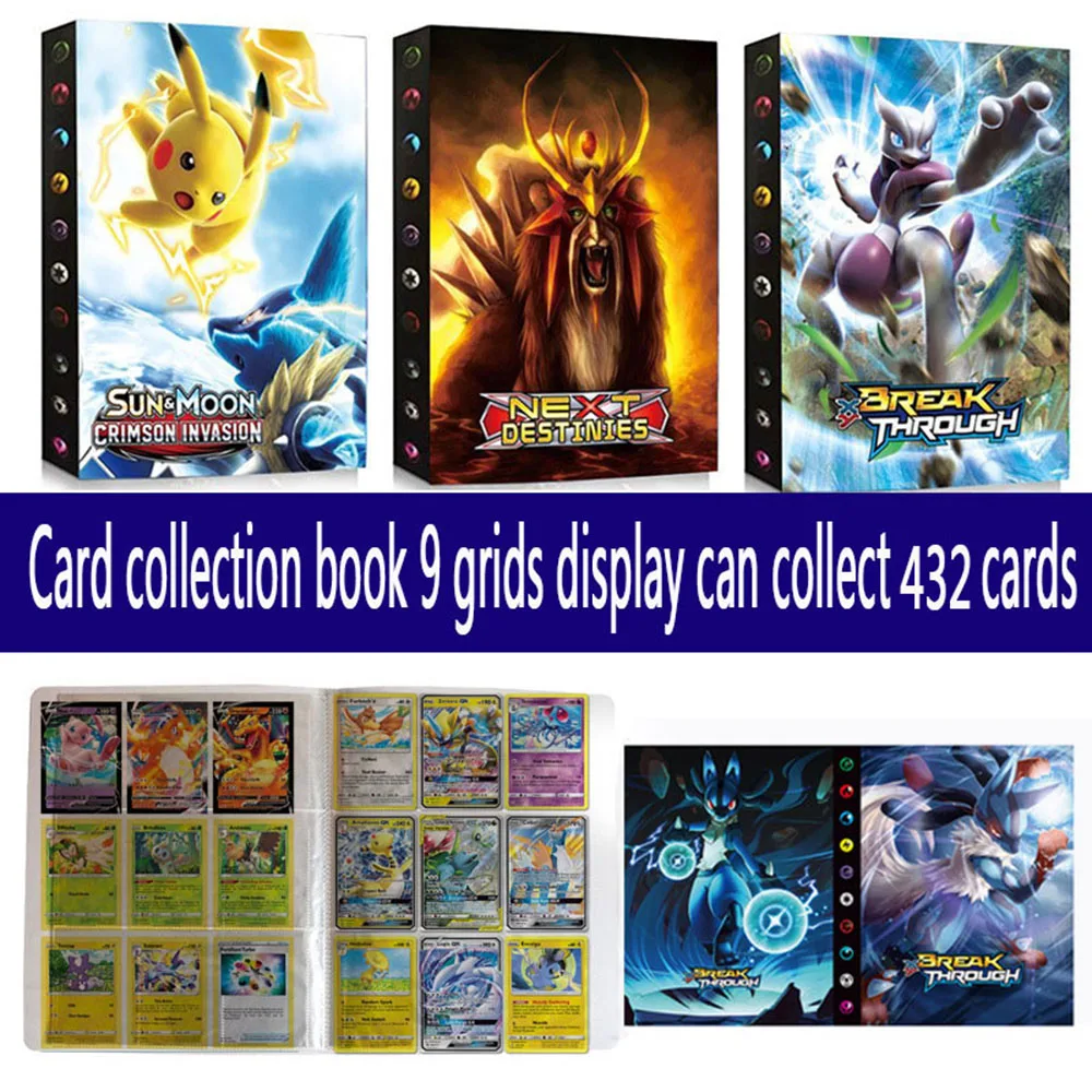 New Large Capacity Card Album Book For Pokemon Top Loaded List Playing Cards Holder Pokemon 432 Cards Album Toys Birthday Gift
New Large Capacity Card Album Book For Pokemon Top Loaded List Playing Cards Holder Pokemon 432 Cards Album Toys Birthday Gift