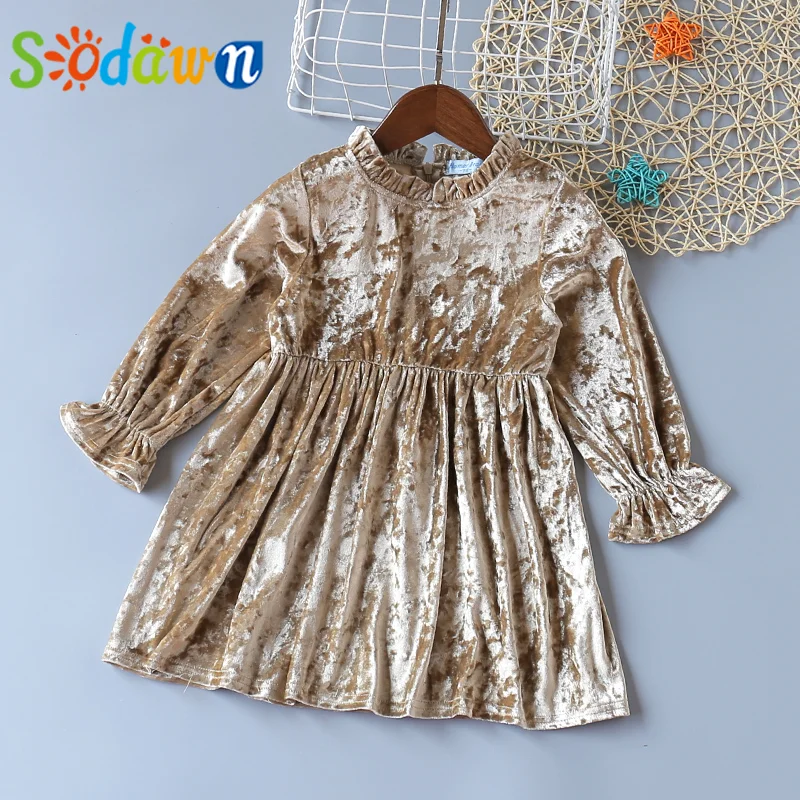 Sodawn Autumn Winter 2022 Kid Children Clothes Gold Velvet Princess Dress Girl Costume Teenager Dress
Sodawn Autumn Winter 2022 Kid Children Clothes Gold Velvet Princess Dress Girl Costume Teenager Dress