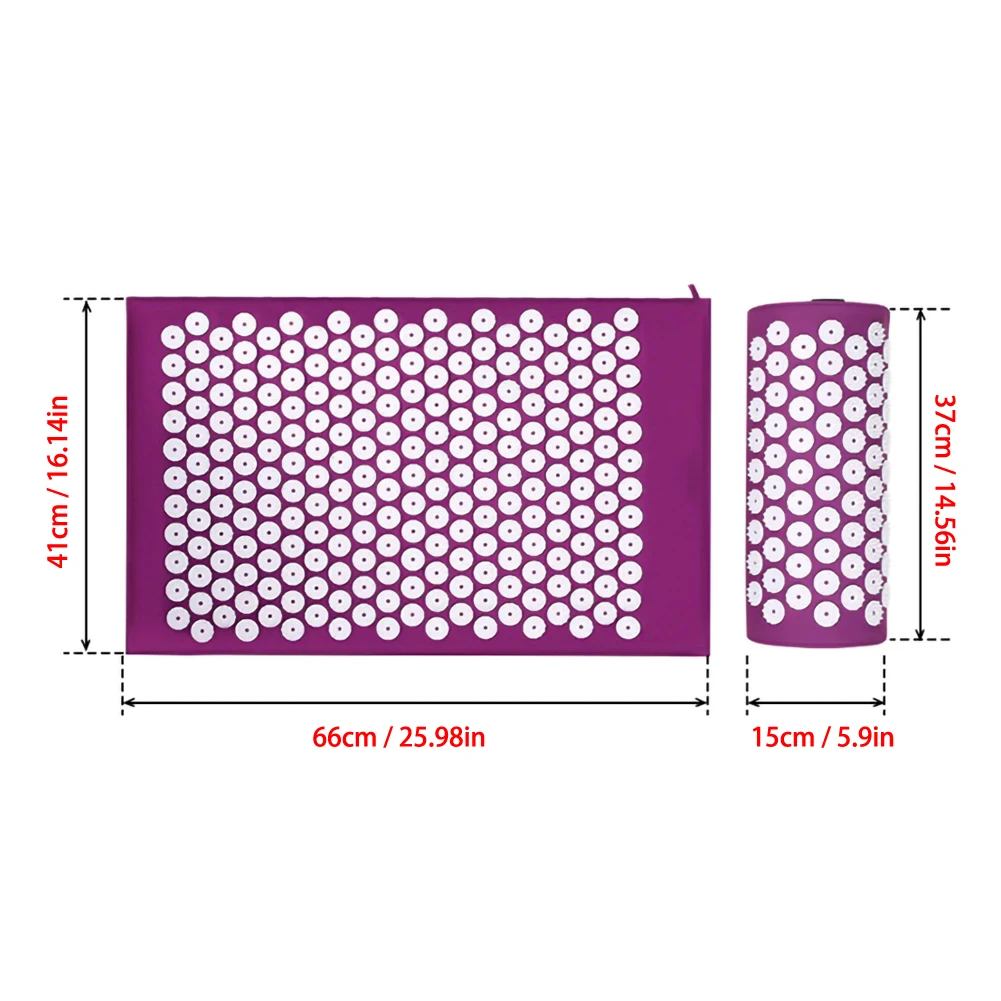 Lotus Acupuncture Massager Cushion Relieve Stress Back Pain Acupressure Mat Pillow Massage Yoga Spike Mat for Body Relaxation
Lotus Acupuncture Massager Cushion Relieve Stress Back Pain Acupressure Mat Pillow Massage Yoga Spike Mat for Body Relaxation