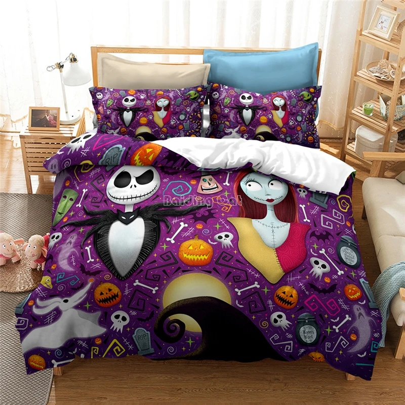 New The Nightmare Before Christmas Bedding Set Cartoon Kids Bed Linens Bedclothes Duvet Cover Set with Pillowcases Au Eu Us Size
New The Nightmare Before Christmas Bedding Set Cartoon Kids Bed Linens Bedclothes Duvet Cover Set with Pillowcases Au Eu Us Size