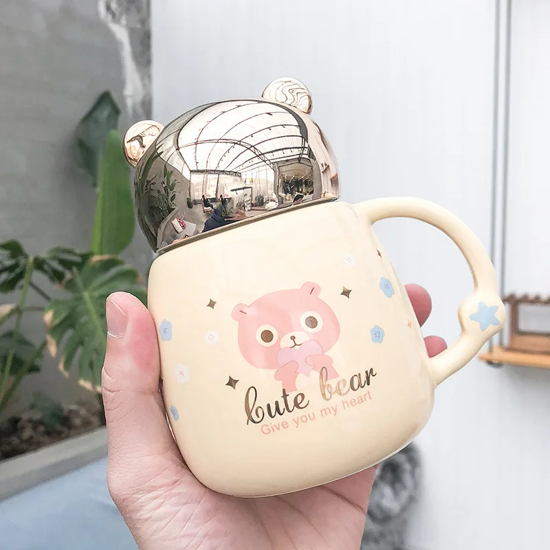 Cartoon Cute Bear Mug with Lid Creative Personalized Trend Big Belly Ceramic Cup Business Activity Gift Cup
Cartoon Cute Bear Mug with Lid Creative Personalized Trend Big Belly Ceramic Cup Business Activity Gift Cup