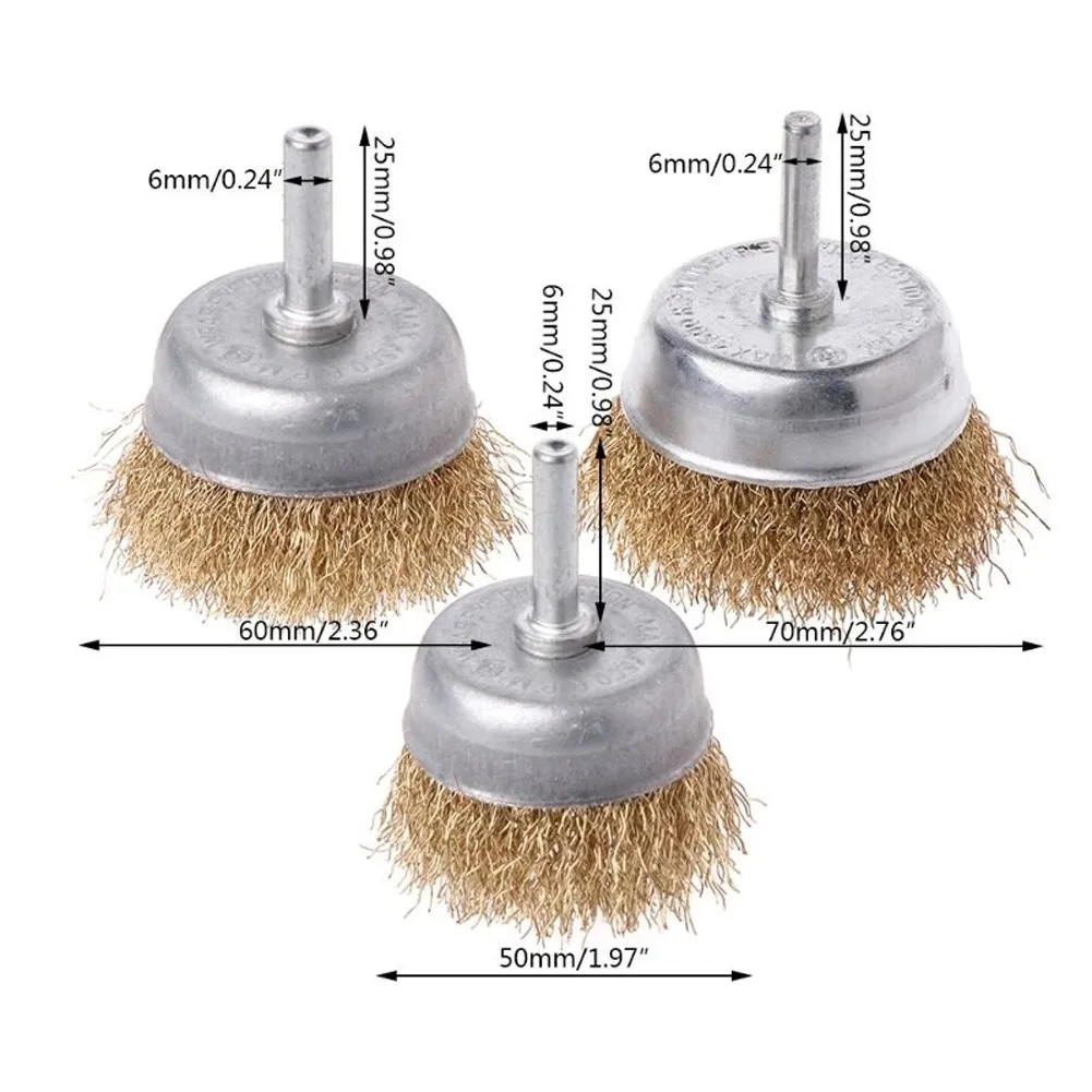 1Pc Bowl Wire Brushes 6mm Shank Wheel Cup Metal Cleaning Electric Drill Grinding Rust Paint Remover Sanding Grinding
1Pc Bowl Wire Brushes 6mm Shank Wheel Cup Metal Cleaning Electric Drill Grinding Rust Paint Remover Sanding Grinding