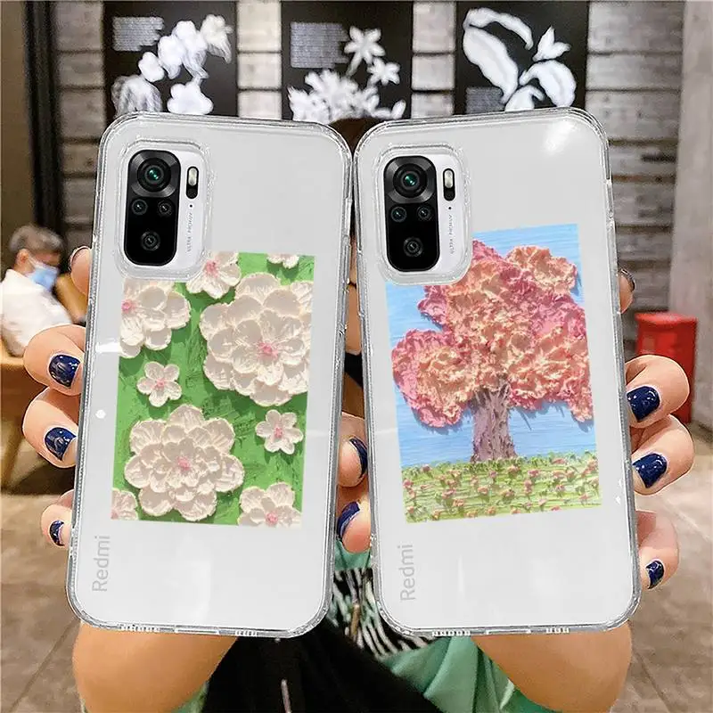 Creative three-dimensional oil painting Phone Case Transparent for Xiaomi mi 10T 11 Redmi note 7 8 9 9S 10 9A 9T pro
Creative three-dimensional oil painting Phone Case Transparent for Xiaomi mi 10T 11 Redmi note 7 8 9 9S 10 9A 9T pro